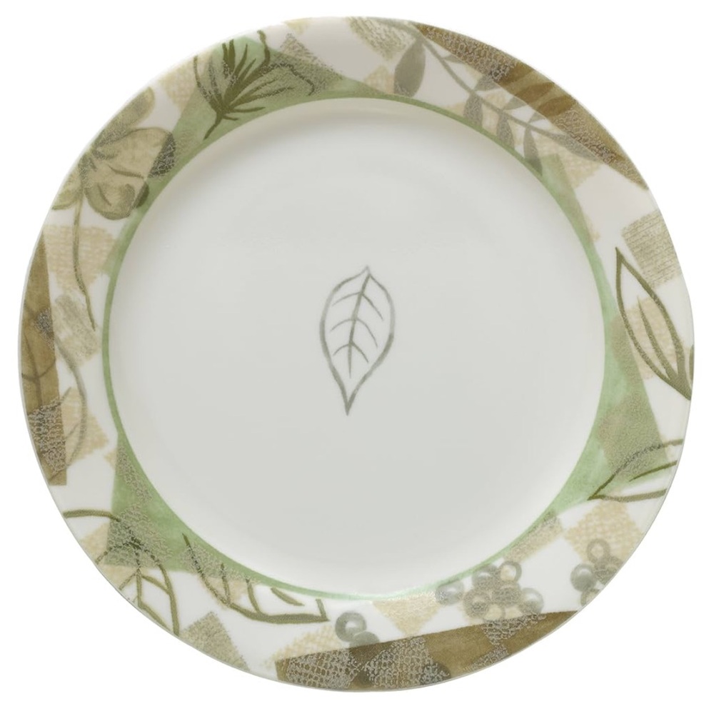9 Corelle Impressions chip/break resistant. 7-1/4”Salad/Dessert textured Leaves - Picture 1 of 6